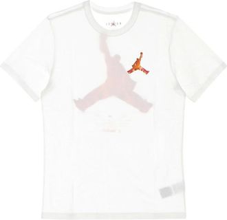 Nike Jordan Training T-Shirts, male, White, Size: XL Jumpman 3D Crew T-Shirt