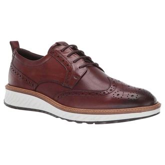 Ecco Ecco ST 1 Hybrid 836424 Leather Mens Lace Up Shoes - Cognac - Size:UK 10.5-11
