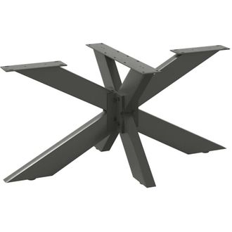 vidaXL Pata Para Mesa De Centro Con Forma De Ara&ntilde;a, Antracita, 98 X 58 X (42-43) Cm, Acero Vidaxl