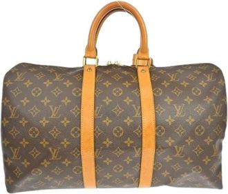 Louis Vuitton Pre-owned Weekend Bags, unisex, Brown, Size: ONE SIZE Pre-owned Keepall 45
