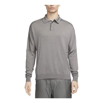 Nike ESC Long Sleeve Knit Polo Grey DV7462-029