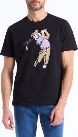 Robert Graham Golfin Graham Graphic T-Shirt in Black at Nordstrom Rack, Size Small