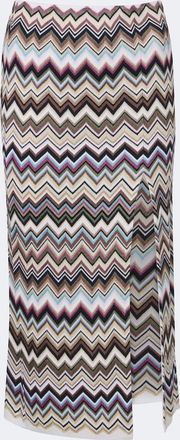 Missoni Falda midi en zigzag