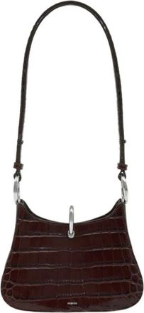 Paco Rabanne Ring Kleine Schoudertas - Dames - Schoudertassen - Bruin - ONE Size - Leer - Tassen