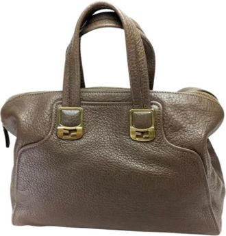 Fendi Pre-owned Handbags, female, Brown, Size: ONE SIZE Pre-owned Leather fendi-bags