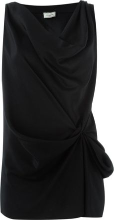 Lanvin Blusa drappeggiata - Nero