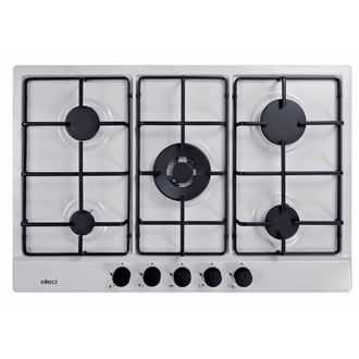 Elleci Style 75 G68 Piano Cottura Bianco Da Incasso 75 Cm Gas 5 Fornelli - Elleci