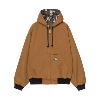 Carhartt Work in Progress Hombre, Chaquetas, Marr&oacute;n, Talla: L