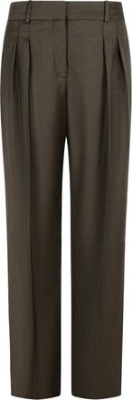 Loulou Studio Sbiru Brown Virgin Wool Pants