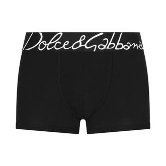 Dolce & Gabbana Oversize Logo Waistband Boxers in BL - male - Dolce & Gabbana - Underpants - Black - L - Underwear