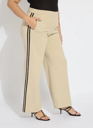 Lyss&eacute; Brinne Side Stripe Trouser Curvy (31 Inseam)