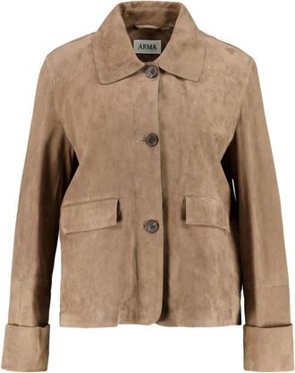 Arma Jassen, Dames, Bruin, M, Leer, Ella Jacket