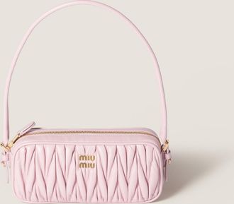 Miu Miu Matelass&eacute; nappa leather pouch