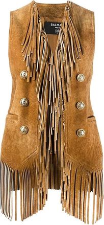 Balmain Mujer, Chaquetas, Marr&oacute;n, Talla: S