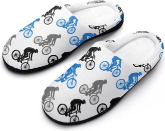 Generic Mountain Bicycle Rider Bike Mens Slippers Comfortable And Non-slip Cotton Slipper Shoe for House
