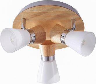 Lindby L&aacute;mpara De Techo vivica En Marr&oacute;n Madera - Lindby