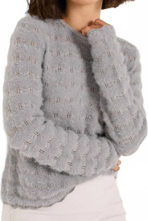 Nic+Zoe Cozy Waves Sweater In Shark Grey