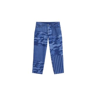 Kickers Jeans, Heren, Blauw, L, Katoen, Hoge Taille Lifestyle Katoenen Jeans