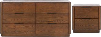 Safavieh Couture Gabrietta 2-Drawer Wood Nightstand