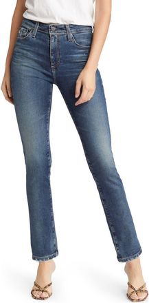 AG - Adriano Goldschmied Mari Mid Rise Slim Straight Leg Jeans in 9 Years Method at Nordstrom Rack, Size 25