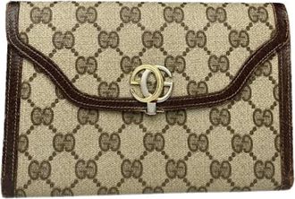 Gucci Pre-owned Wallets, female, Beige, Size: ONE SIZE Pre-owned Leather Wallet