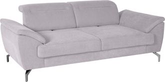 Sit&more 2,5-Sitzer »Percy« 15 cm Fusshöhe, Sitztiefenverstellung, wahlweise Kopfteilverstellung