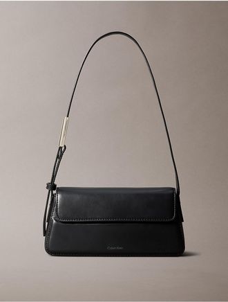 Calvin Klein Jeans Calvin Klein Womens Belted Small Shoulder Bag - Black