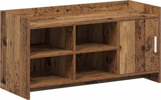 vidaXL Armario Zapatero Madera Envejecida 100 X 39,5 X 51 Cm Vidaxl