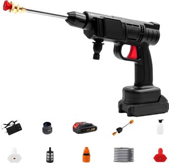 OEM Pistola De Limpieza De Alta Presi&oacute;n A Bater&iacute;a, Hidrolimpiadora Port&aacute;til Inal&aacute;mbrica Para Coches, Patios Y Superficies Exteriores, Pulverizador El&eacute;ctri