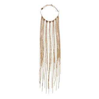 Patrizia Pepe Patrizia Pepe, Necklaces, female, Yellow, Size: ONE SIZE Chocker Metal Fringes