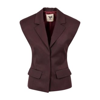 Aniye By Gewatteerd gilet - Dames - Jassen - Rood - Maat: S Zijde