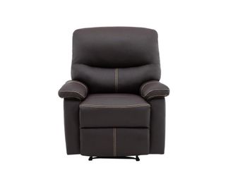 VENTE-UNIQUE.COM Sill&oacute;n relax piel sint&eacute;tica marr&oacute;n
