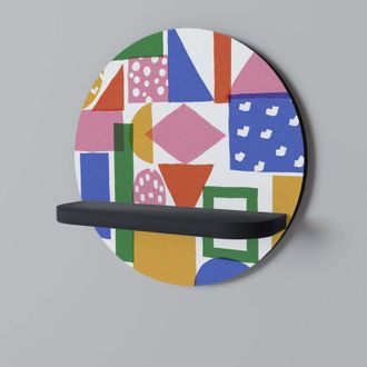 OEM Estante Redondo Geometric Glimmer Negro