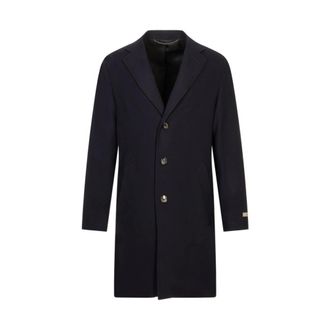 Canali Jassen, Heren, Blauw, XL, Single-Breasted Coat