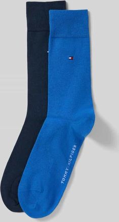 Tommy Hilfiger Str&uuml;mpfe aus Baumwoll-Mix im 2er-Pack in Hellblau, Gr&ouml;&szlig;e 39-42