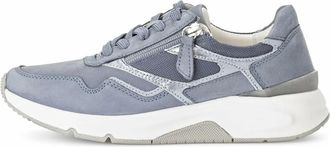 Gabor Rollingsoft Sneaker - Dames - Schoenen - Blauw - Maat: 40 EU Leer