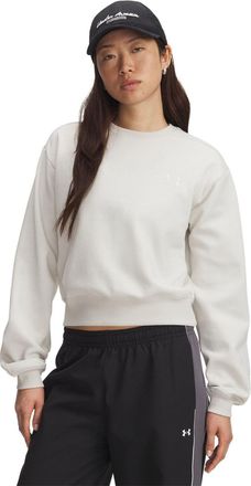 Under Armour Dames Vida Icon Fleece Crop Sweatshirt (Wit)