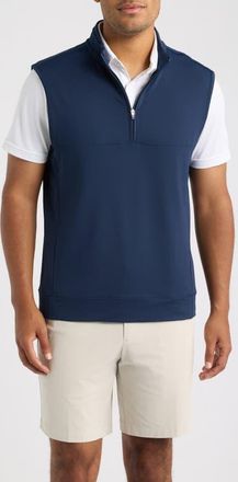 G/Fore Brushed Back Quarter Zip Tech Vest in Twilight at Nordstrom, Size Xx-Large
