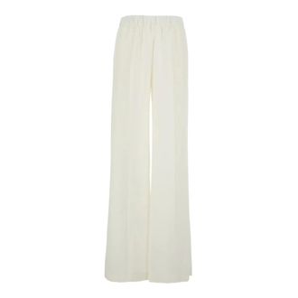 P.A.R.O.S.H. Wide Trousers, female, Beige, Size: XS Pantalone Twill