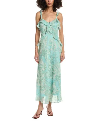 Taylor Sleeveless Floral Printed Maxi Dress