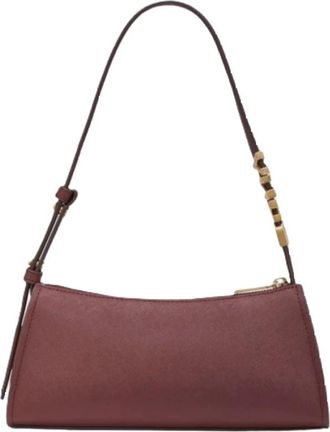 DKNY Avril Small Top Zip Schoudertas - Dames - Schoudertassen - Bruin - ONE Size - Leer - Tassen