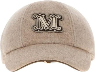 Max Mara Beige Logo Baseball Cap