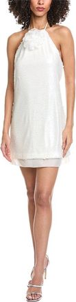 Toccin Micky Halter Tie Neck Shift Dress