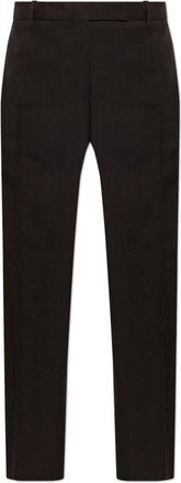 STUDIO NICHOLSON Quarte Wool Broeken - Dames - Straight fit broeken - Bruin - 2XS - Wol - Broeken