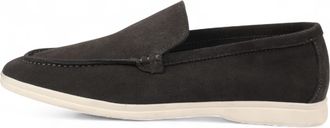 Infinity Leather Duurzame zwarte instappers voor heren met zachte binnenzool