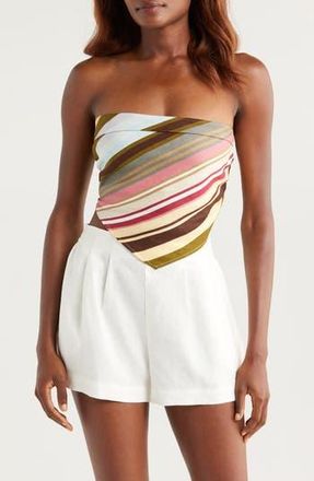Faithfull The Brand Antibes Strapless Top in Meleu Stripe - Multi at Nordstrom Rack, Size Xx-Large