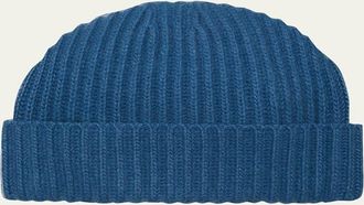 Bergdorf Goodman Mens Rib-Knit Cashmere Beanie Hat