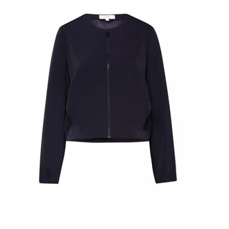 Comma Boxy Blouson Jacket - Dames - Zomerjassen - Blauw - M - Jassen