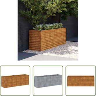 vidaXL Acciaio Corten - Letto rialzato da giardino 196x50x69 cm in acciaio Corten