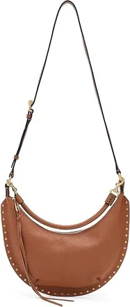 Rebecca Minkoff Darren Sm Crescent Xbody Cross Body Womens Handbags Caramello, Leather/Polyester